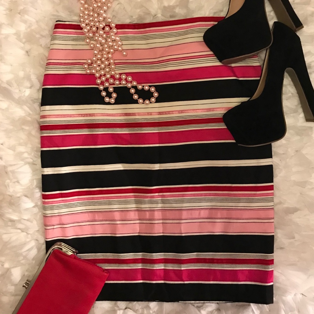 NWT Talbots Multicolored Pencil Skirt Size 8